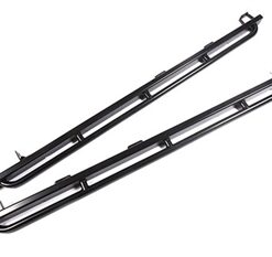 Pair Black Rock Sliders with Tubes for Defender 130