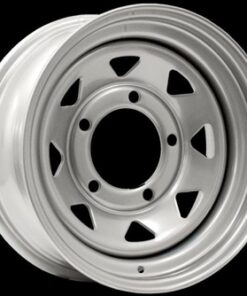 Steel Eight Spoke Wheel in Silver