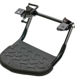 Folding Rear Step For Defender With Mud Track Rubber Top