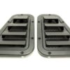 Pair Satin Upgraded Black Wing Top Vents