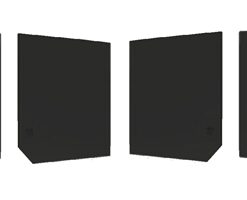 4 Piece Dark Tinted Second Row Door Glass for 110 83-16 85% Tint