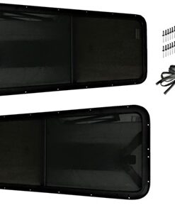 Factory Size Pair Tinted Deluxe Sliding Window Glass Kit 85% Tint