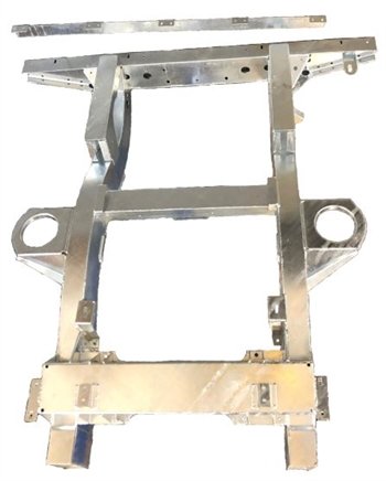 Galvanised Half Chassis for Defender 110 Td5 & Tdci 98-16 Upto trailing Link