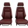 Fluted leather Recaro Classic heated front seats fit Land Rover Defender 90 110