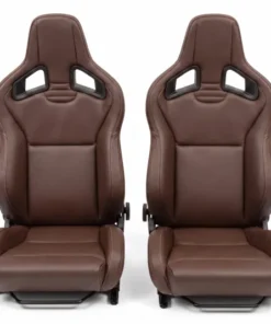 Standard Tan Leather Heated Recaro Pair of Front Seats Fit Land Rover Defender 90 110 130