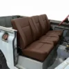 Fluted Leather Deluxe Set 3 Front Seats Suitable for Series 2 and Series 3 Land Rovers