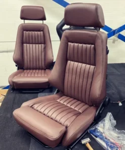 Fluted leather Recaro Classic heated front seats fit Land Rover Defender 90 110