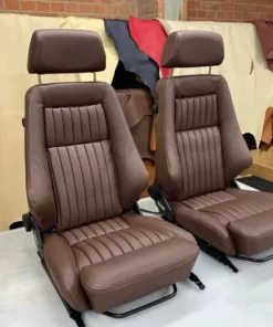 Fluted leather Recaro Classic heated front seats fit Land Rover Defender 90 110