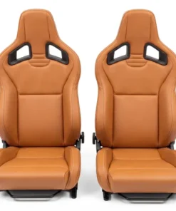 Standard Tan Leather Heated Recaro Pair of Front Seats Fit Land Rover Defender 90 110 130
